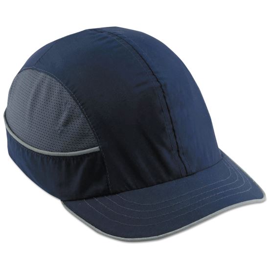 Skullerz 8950 Bump Cap Hat, Short Brim, Navy, Ships in 1-3 Business Days1