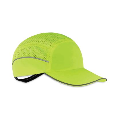 Skullerz 8955 Lightweight Bump Cap Hat, Long Brim, Lime, Ships in 1-3 Business Days1