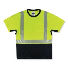 GloWear 8283BK Class 2 Lightweight Performance Hi-Vis T-Shirt, Polyester, Medium, Lime, Ships in 1-3 Business Days1