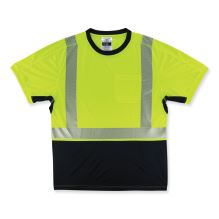 GloWear 8283BK Class 2 Lightweight Performance Hi-Vis T-Shirt, Polyester, X-Large, Lime, Ships in 1-3 Business Days1