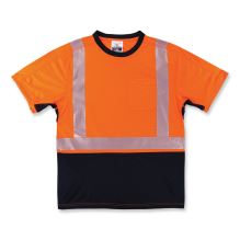 GloWear 8283BK Class 2 Lightweight Performance Hi-Vis T-Shirt, Polyester, Large, Orange, Ships in 1-3 Business Days1