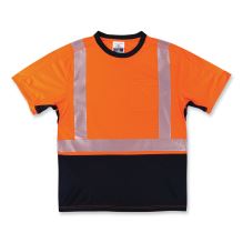 GloWear 8283BK Class 2 Lightweight Performance Hi-Vis T-Shirt, Polyester, 2X-Large, Orange, Ships in 1-3 Business Days1