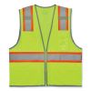GloWear 8246Z Class 2 Two-Tone Mesh Reflective Binding Zipper Vest, Polyester, 4X-Large/5XL, Lime, Ships in 1-3 Business Days1