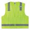 GloWear 8249Z-S Single Size Class 2 Economy Surveyors Zipper Vest, Polyester, Medium, Lime, Ships in 1-3 Business Days1