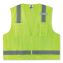 GloWear 8249Z-S Single Size Class 2 Economy Surveyors Zipper Vest, Polyester, 2X-Large, Lime, Ships in 1-3 Business Days1