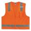 GloWear 8249Z-S Single Size Class 2 Economy Surveyors Zipper Vest, Polyester, 3X-Large, Orange, Ships in 1-3 Business Days1