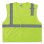 GloWear 8210HL-S Single Size Class 2 Economy Mesh Vest, Polyester, X-Small, Lime, Ships in 1-3 Business Days1