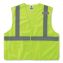GloWear 8215BA-S Single Size Class 2 Economy Breakaway Mesh Vest, Polyester, X-Small, Lime, Ships in 1-3 Business Days1