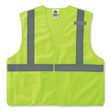GloWear 8215BA-S Single Size Class 2 Economy Breakaway Mesh Vest, Polyester, Small, Lime, Ships in 1-3 Business Days1