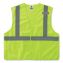 GloWear 8215BA-S Single Size Class 2 Economy Breakaway Mesh Vest, Polyester, Large, Lime, Ships in 1-3 Business Days1