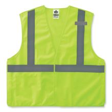 GloWear 8215BA-S Single Size Class 2 Economy Breakaway Mesh Vest, Polyester, 4X-Large, Lime, Ships in 1-3 Business Days1