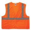 GloWear 8215BA-S Single Size Class 2 Economy Breakaway Mesh Vest, Polyester, Large, Orange, Ships in 1-3 Business Days1