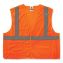 GloWear 8215BA-S Single Size Class 2 Economy Breakaway Mesh Vest, Polyester, X-Large, Orange, Ships in 1-3 Business Days1