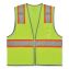 GloWear 8246Z-S Single Size Class 2 Two-Tone Mesh Vest, Polyester, X-Large, Lime, Ships in 1-3 Business Days1