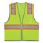 GloWear 8246Z-S Single Size Class 2 Two-Tone Mesh Vest, Polyester, 3X-Large, Lime, Ships in 1-3 Business Days1
