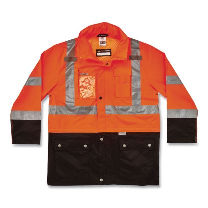 GloWear 8386 Class 3 Hi-Vis Outer Shell Jacket, Polyester, Medium, Orange, Ships in 1-3 Business Days1