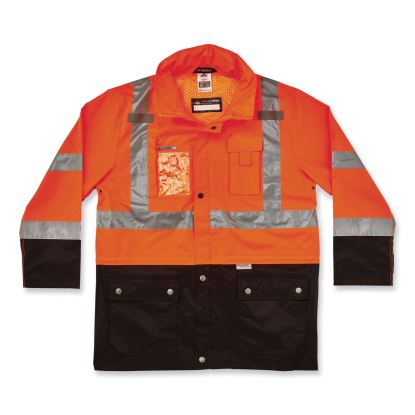 GloWear 8386 Class 3 Hi-Vis Outer Shell Jacket, Polyester, X-Large, Orange, Ships in 1-3 Business Days1