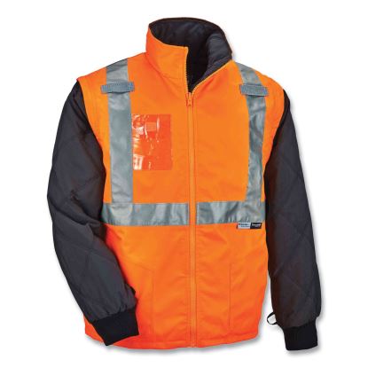 GloWear 8287 Class 2 Hi-Vis Jacket with Removable Sleeves, Small, Orange, Ships in 1-3 Business Days1
