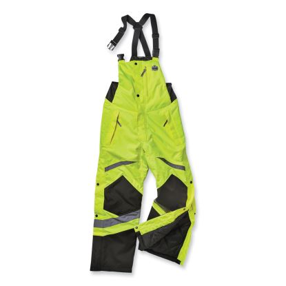 GloWear 8928 Class E Hi-Vis Insulated Bibs, Small, Lime, Ships in 1-3 Business Days1