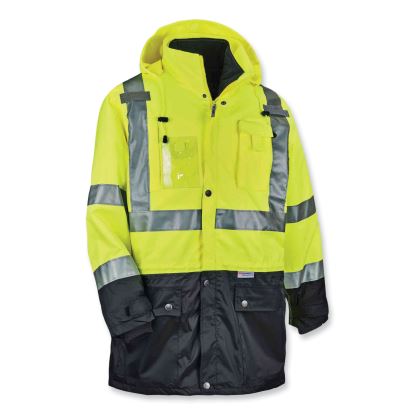GloWear 8388 Class 3/2 Hi-Vis Thermal Jacket Kit, 2X-Large, Lime, Ships in 1-3 Business Days1