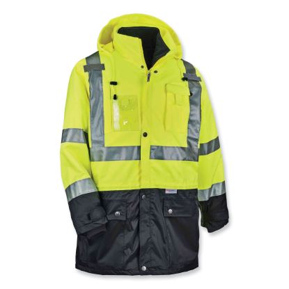 GloWear 8388 Class 3/2 Hi-Vis Thermal Jacket Kit, 3X-Large, Lime, Ships in 1-3 Business Days1