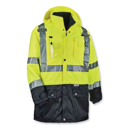 GloWear 8388 Class 3/2 Hi-Vis Thermal Jacket Kit, 5X-Large, Lime, Ships in 1-3 Business Days1