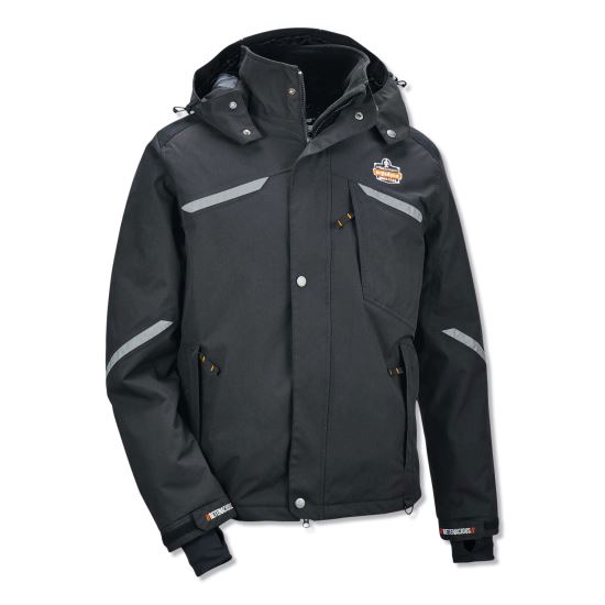 N-Ferno 6466 Thermal Jacket with 500D Nylon Shell, 3X-Large, Black, Ships in 1-3 Business Days1