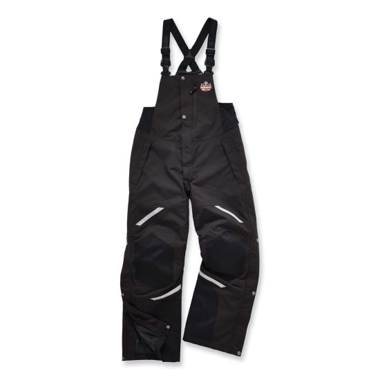 N-Ferno 6471 Thermal Bibs with 500D Nylon Shell, X-Large, Black, Ships in 1-3 Business Days1