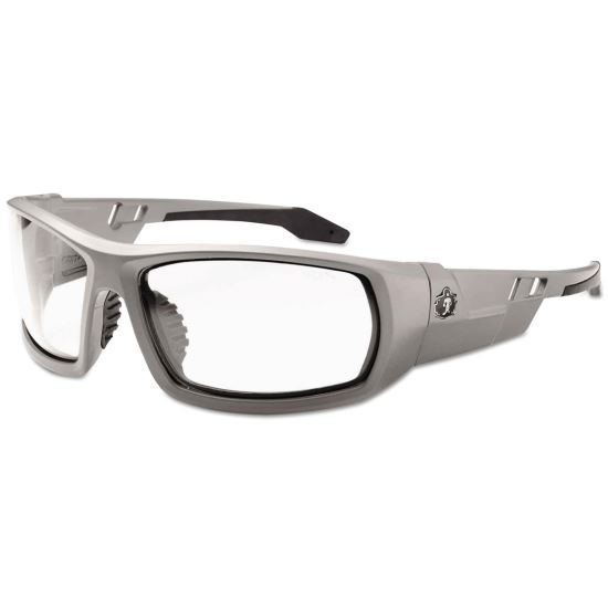 Skullerz Odin Safety Glasses, Gray Frame/Clear Lens, Anti-Fog, Nylon/Polycarb, Ships in 1-3 Business Days1