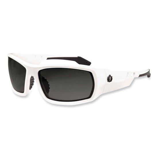 Skullerz Odin Safety Glasses, White Nylon Impact Frame, Smoke Polycarbonate Lens, Ships in 1-3 Business Days1