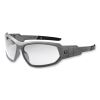 Skullerz Loki Safety Glasses/Goggles, Matte Gray Nylon Impact Frame, Clear Polycarbonate Lens, Ships in 1-3 Business Days1