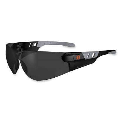 Skullerz Saga Frameless Safety Glasses, Matte Black Nylon Impact Frame, Smoke Polycarbonate Lens, Ships in 1-3 Business Days1