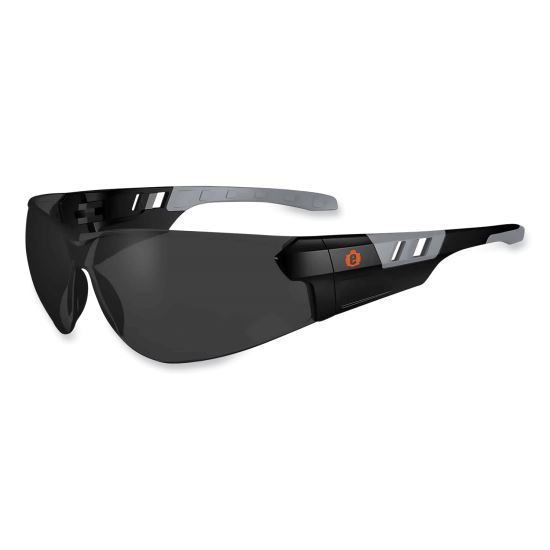 Skullerz Saga Frameless Safety Glasses, Matte Black Nylon Impact Frame, Smoke Polycarbonate Lens, Ships in 1-3 Business Days1