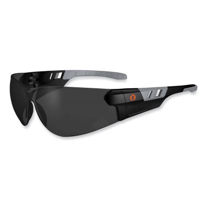 Skullerz Saga Frameless Safety Glasses, Black Nylon Impact Frame, Anti-Fog Smoke Polycarb Lens, Ships in 1-3 Business Days1