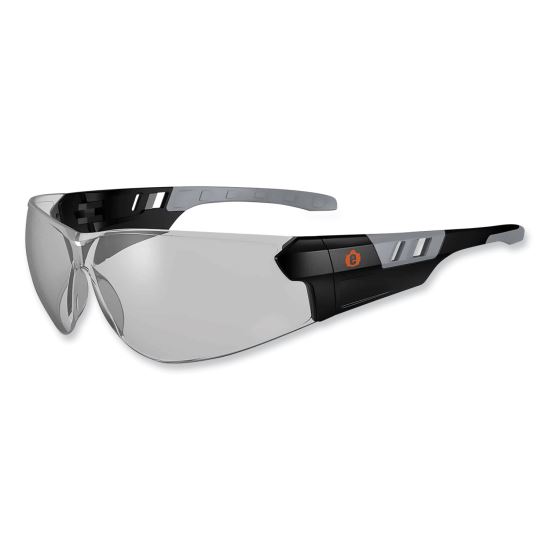 Skullerz Saga Frameless Safety Glasses, Black Nylon Impact Frame, AntiFog Indr/Outdr Polycarb Lens,Ships in 1-3 Business Days1