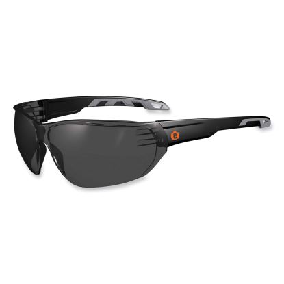 Skullerz Vali Frameless Safety Glasses, Black Nylon Impact Frame, Anti-Fog Smoke, Polycarb Lens, Ships in 1-3 Business Days1