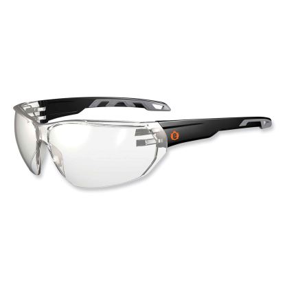 Skullerz Vali Frameless Safety Glasses, Black Nylon Impact Frame, Indoor/Outdoor Polycarb Lens, Ships in 1-3 Business Days1
