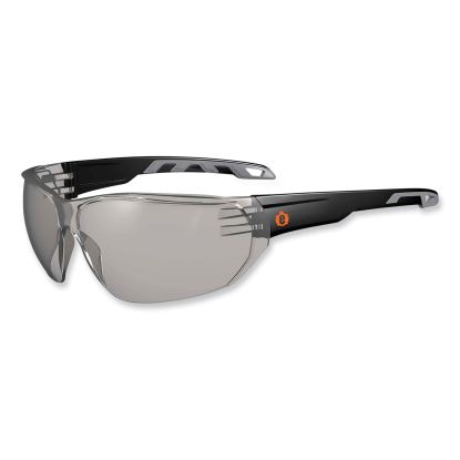 Skullerz Vali Frameless Safety Glasses, Black Nylon Impact Frame, AntiFog Indr/Outdr Polycarb Lens,Ships in 1-3 Business Days1