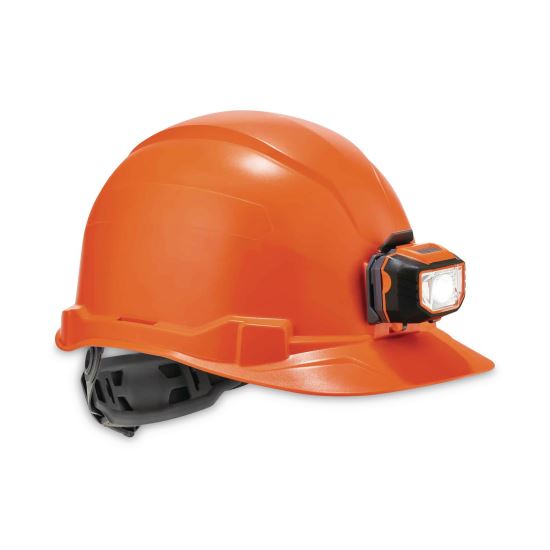 Skullerz 8970LED Class E Hard Hat Cap Style with LED Light, Orange, Ships in 1-3 Business Days1