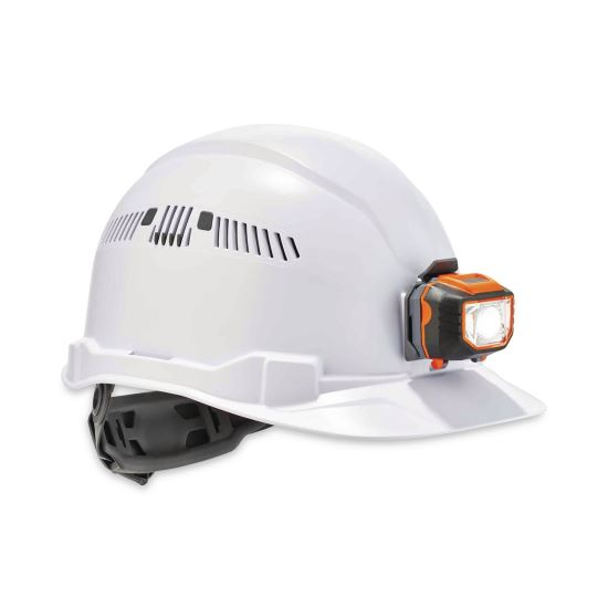 Skullerz 8972LED Class C Hard Hat Cap Style with LED Light, White, Ships in 1-3 Business Days1