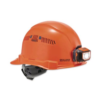 Skullerz 8972LED Class C Hard Hat Cap Style with LED Light, Orange, Ships in 1-3 Business Days1