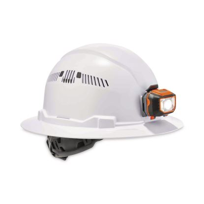 Skullerz 8973LED Class C Hard Hat Full Brim with LED Light, White, Ships in 1-3 Business Days1