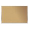 Aluminum-Frame Natural Corkboard, 60.5 x 48.5, Tan Surface, Satin Aluminum Frame, Ships in 7-10 Business Days1