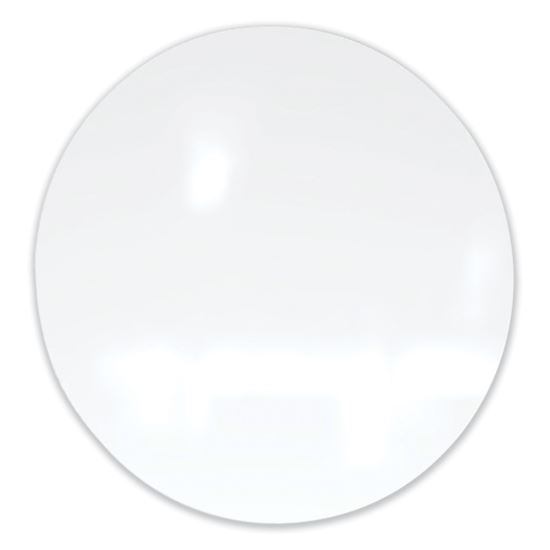 Coda Low Profile Circular Magnetic Glassboard, 36 Diameter, White Surface, Ships in 7-10 Business Days1