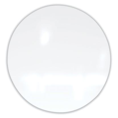 Coda Low Profile Circular Non-Magnetic Glassboard, 24 Diameter, White Surface, Ships in 7-10 Business Days1