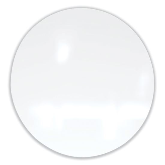 Coda Low Profile Circular Non-Magnetic Glassboard, 36 Diameter, White Surface, Ships in 7-10 Business Days1