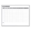 OR Schedule Magnetic Whiteboard, 96.5 x 48.5, White/Gray Surface, Satin Aluminum Frame, Ships in 7-10 Business Days1