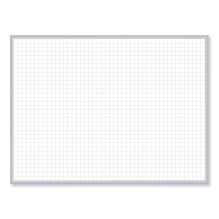 Magnetic Porcelain Whiteboard with Satin Aluminum Frame, 36.5 x 60.5, White Surface, Ships in 7-10 Business Days1