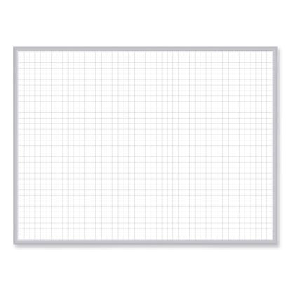 Magnetic Porcelain Whiteboard with Satin Aluminum Frame, 36.5 x 60.5, White Surface, Ships in 7-10 Business Days1