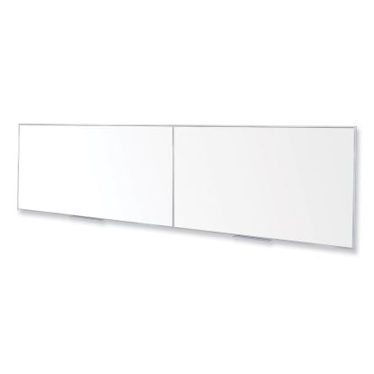 Magnetic Porcelain Whiteboard with Satin Aluminum Frame, 193 x 48.5, White Surface, Ships in 7-10 Business Days1